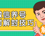 2020最新微信养号防封解封技巧,再也不用担心微信号被封,快速解封你的微信号!-最全资源库