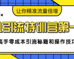 卓凡引流特训营第一期：高手零成本引流秘籍和操作技巧，让你精准流量倍增-最全资源库