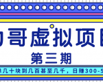 力哥实操内训虚拟项目第三期,每单几十块到几百甚至几千,日赚300-500+-最全资源库