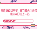 抖音直播间风火轮，暴力微信引流技术，低成本日加上千法-最全资源库