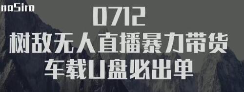 树敌‮习研‬社抖音无人直播暴力带货车载U盘必出单，单号单日产出300纯利润-最全资源库