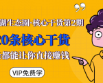 莫问江湖生态圈·核心干货第2期,20条核心干货,每一条都能让你直接赚钱-最全资源库