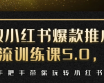 小红书爆款推广引流训练课5.0，手把手带你玩转小红书（17节实操视频+话术）-最全资源库