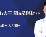 柚子咸鱼淘客五大主流玩法解析,掌握后既能引流又能轻松实现日入500+-最全资源库
