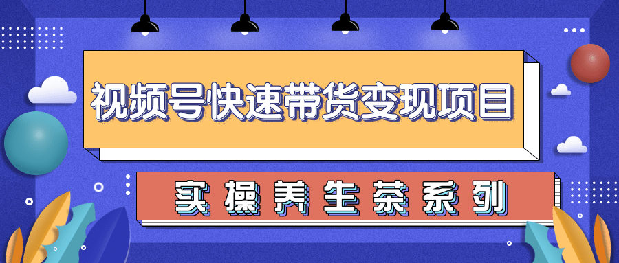 柚子视频号带货实操变现项目,零基础操作养身茶月入10000+-最全资源库