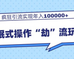 团队内部课程，流氓式操作“劫”流玩法,疯狂引流实现年入100000+-最全资源库