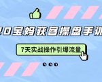 2020宝妈获客操盘手训练营：7天实战操作引爆 母婴、都市、购物宝妈流量-最全资源库