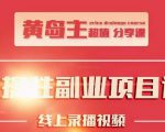 黄岛主实操性小红书副业项目，教你快速起号并出号，万粉单价1000左右-最全资源库