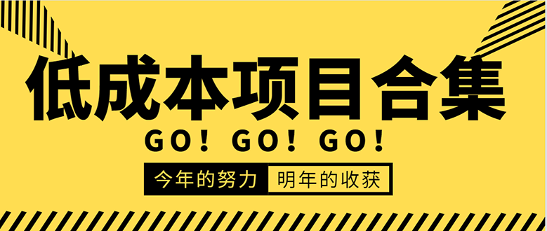 低成本零成本项目合集：赚钱快的慢的、暴利的，线上线下的，价值万元资料-最全资源库