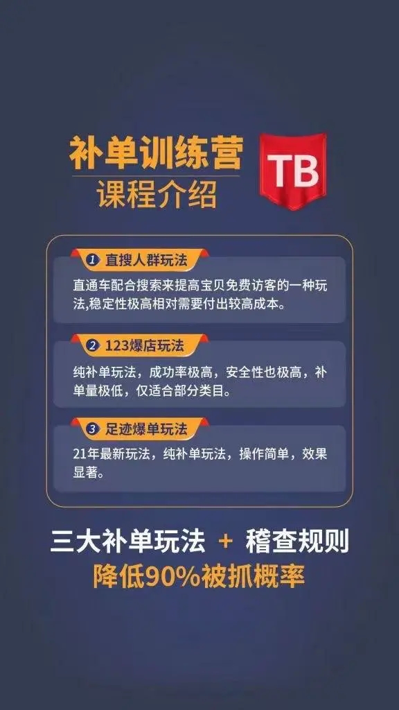 数据蛇淘宝2021最新三大补单玩法+稽查规则,降低90%被抓概率-最全资源库