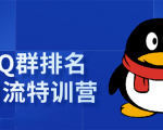 《QQ群排名引流特训营》一个群被动收益1000,是如何做到的(5节视频课)-最全资源库
