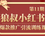 狼叔小红书爆款推广引流训练课第11期,手把手带你玩转小红书-最全资源库
