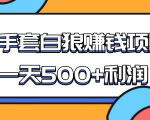 某团队收费项目：空手套白狼，一天500+利润，人人可做-最全资源库