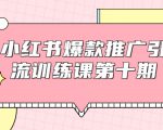 小红书爆款推广引流训练课第十期,手把手带你玩转小红书,轻松月入过万-最全资源库