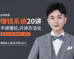苏笙君的赚钱系统20课 教你从0到1赚到你的第一桶金(不讲理论,只讲方法论)-最全资源库