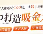 IP打造吸金术:0基础0资源,也能扩大影响力100倍,让钱主动找你!-最全资源库