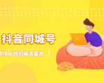 抖金必火学院·抖音同城号:带你玩转同城流量池,同城实体经济的机会来了-最全资源库