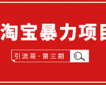 引流哥·第3期淘宝暴力项目:每天10-30分钟的空闲时间,有淘宝号,会玩淘宝-最全资源库