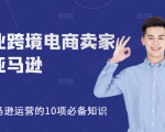 职业跨境电商卖家聊亚马逊：亚马逊运营的10项必备知识，12堂课让你看懂亚马逊运营-最全资源库