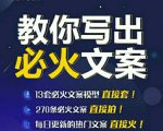 陈厂长:教你写必火文案，10节实操课让你变成专业文案高手-最全资源库