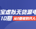淘宝虚拟无货源电商第10期：从0基础到月入N万，全程实操，可批量操作-最全资源库