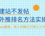 不建站不发帖做外推排名方法实操,持久seo霸屏,有人月赚几万到几十万-最全资源库