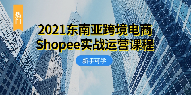 2021东南亚跨境电商Shopee实战运营课程,0基础、0经验、0投资的副业项目-最全资源库