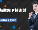 超级IP特训营:表演表达、高效输出优质短视频运营技巧,价值999元-最全资源库
