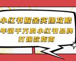 小红书掘金实操攻略,年销千万的小红书品牌打爆款指南-最全资源库
