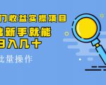 得物冷门收益实操项目，0基础新手就能单号日入几十，可批量操作-最全资源库