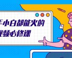 新手小白都能火的短视频必修课，教你三天就能上热门的短视频IP技术-最全资源库