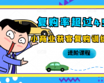 复购率超过45%,小商业获客复购训练营进阶课程-最全资源库