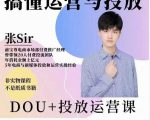 张sir的dou+投放运营课:搞懂运营与投放,全面提升账号的流量运营效率-最全资源库