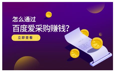 大王·怎么通过百度爱采购赚钱，已经通过百度爱采购完成200多万的销量-最全资源库