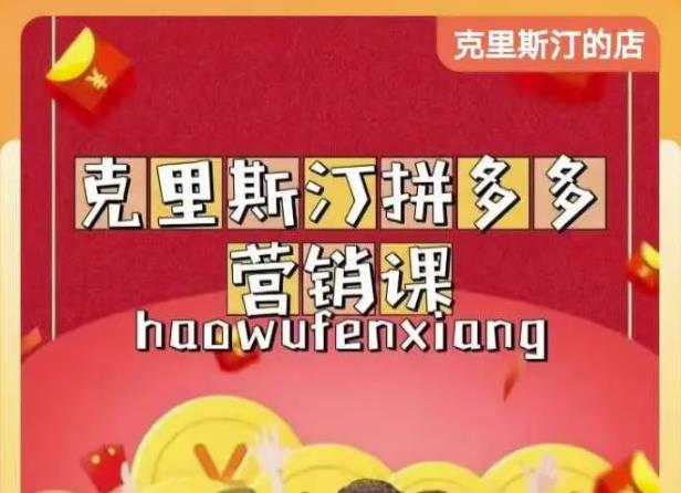 克里斯汀拼多多运营课，适合小白初涉平台，低成本入门-最全资源库