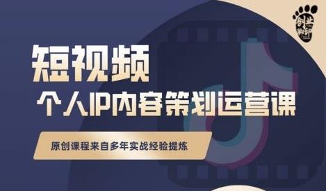 抖音短视频个人ip内容策划实操课，真正做到普通人也能实行落地-最全资源库
