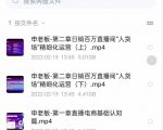 申老板直播带货运营,销百万直播间“人货场”精细化运营-最全资源库