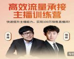 高效流量承接主播训练营:快速提升主播能力,实现100万销售直播间-最全资源库