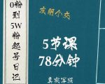 0粉到5万粉起号日记，​大志参谋起号经历及变现逻辑-最全资源库