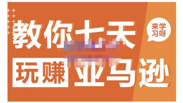 晟尧跨境·教你七天玩赚亚马逊,教你轻松玩赚亚马逊,适合小白学习-最全资源库