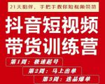 李鲆·抖短音视频带货练训营第五期,手把教手你短视带频货,听照话做,保证出单-最全资源库