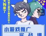 大狗来了：小游戏推广实战课，带你搭建一个游戏推广变现账号-最全资源库