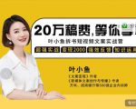 叶小鱼21天短视频文案拆书营，学完轻松搞定各类书单短视频文案-最全资源库