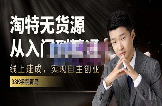 98k学院的淘特无货源线上速成课，从入门到精通，让你最小投入，最高回报-最全资源库