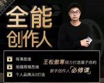 王松傲寒·全能创作人思维课,帮你打造创作人IP,全面提升导演思维-最全资源库