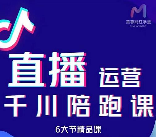 美尊-抖音直播运营千川系统课:直播运营规划、起号、主播培养、千川投放等-最全资源库
