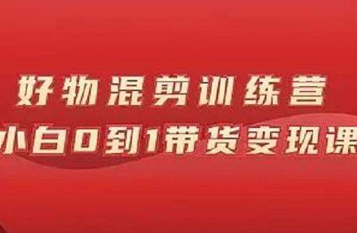 万三好物混剪训练营:小白0到1带货变现课-最全资源库