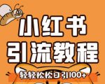 小红书运营引流全系列课程,每天引流100精准粉-最全资源库