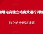 跨境电商独立站高效运行训练营,独立站全链路拆解-最全资源库
