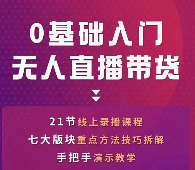 网红叫兽-抖音无人直播带货，一个人就可以搞定的直播带货实战课-最全资源库